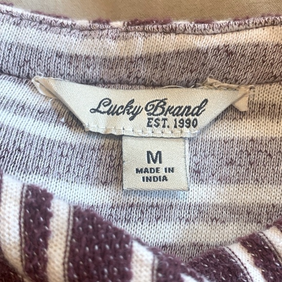 Lucky Brand Striped Jacket With Asymmetrical Zipper Size Medium - Picture 12 of 14